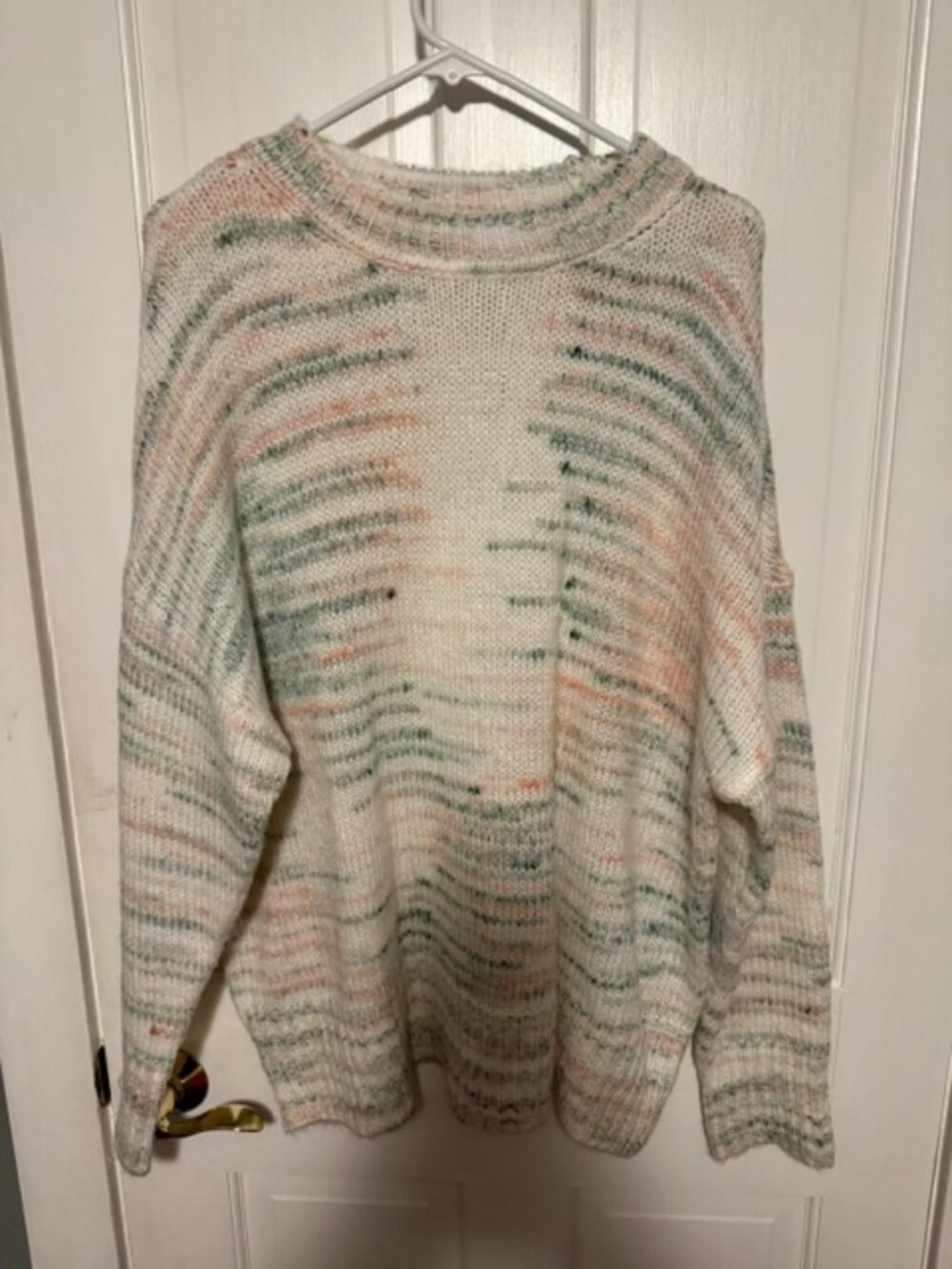 Torrid Pink and Green Striped Sweater